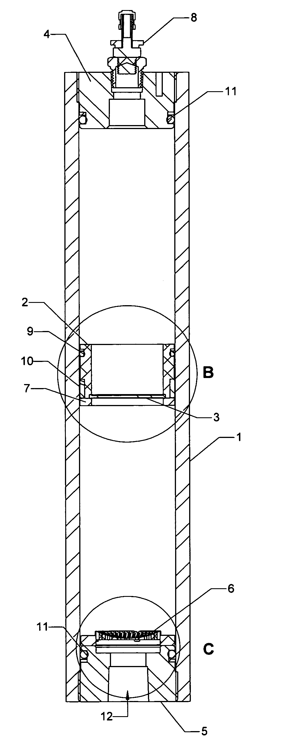 Broad pressure and frequency range accumulator