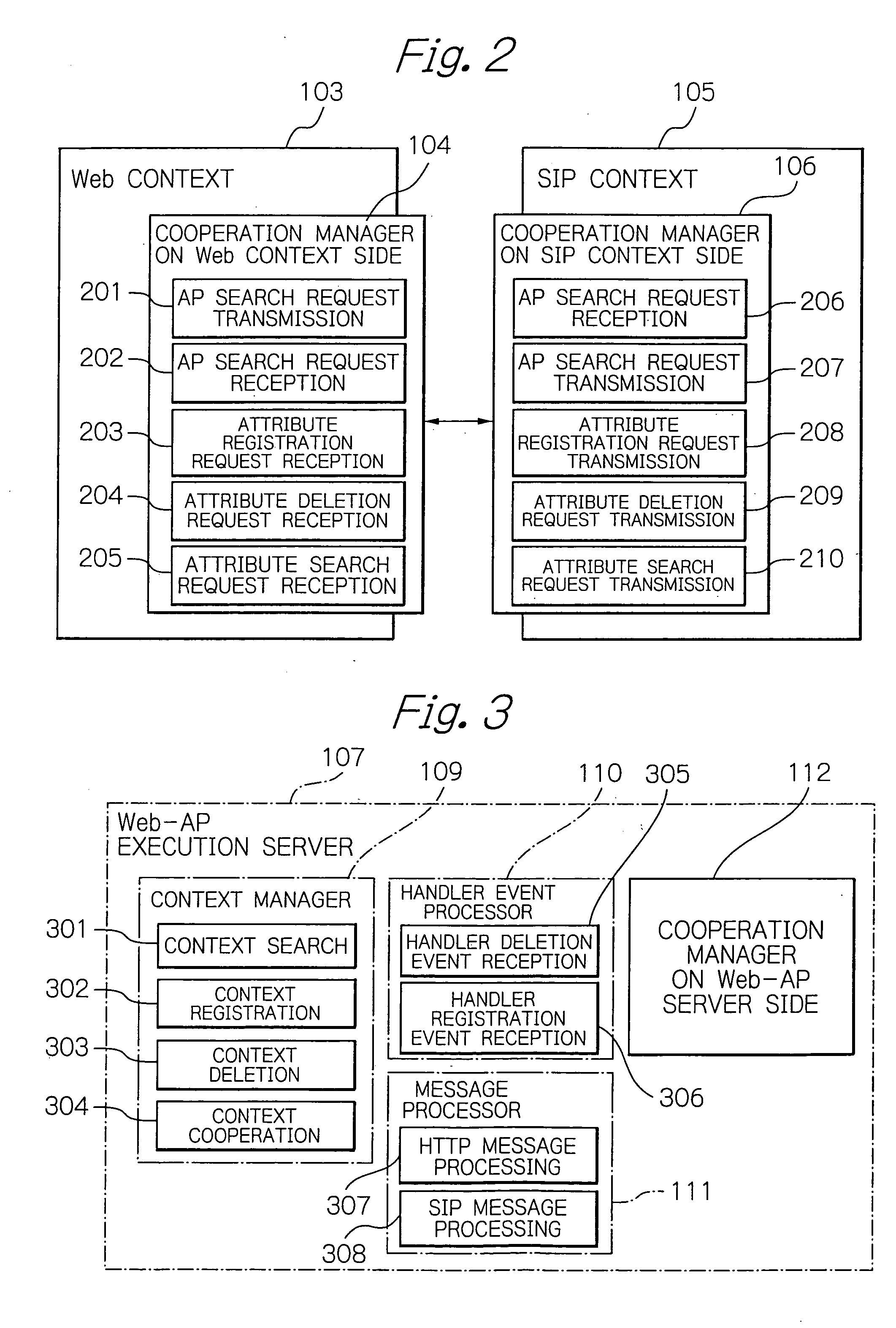 System for providing services for applications available under different protocols