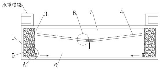 Contact type damping device for Roots blower