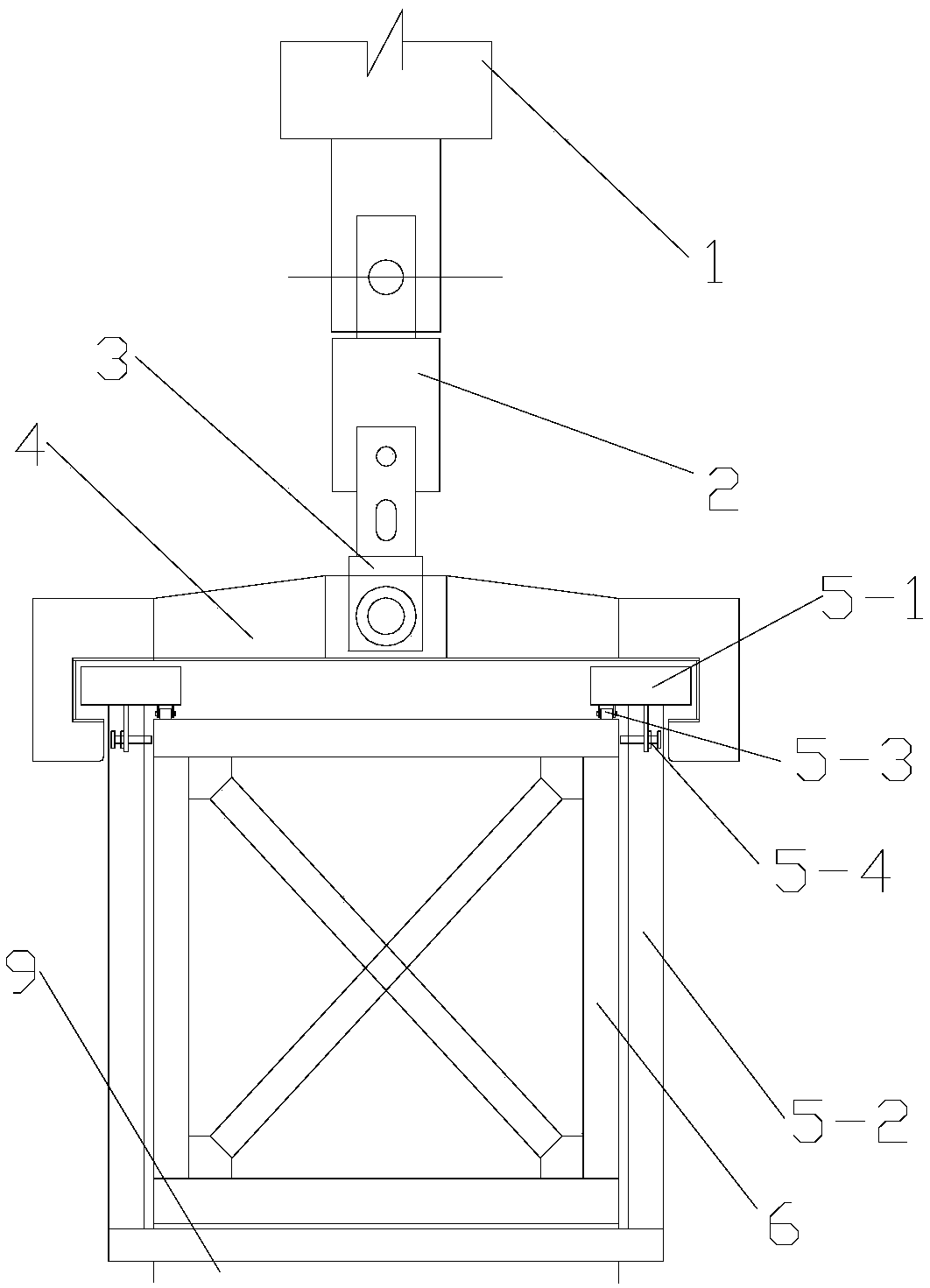 Large portal crane load test device and method