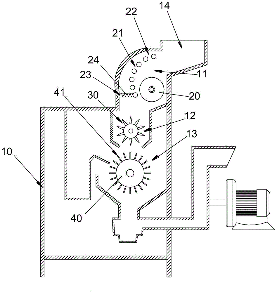 Walnut shelling machine