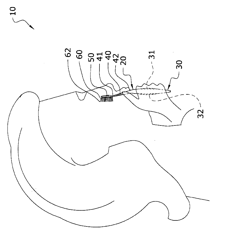 Ergonomic cosmetic brush