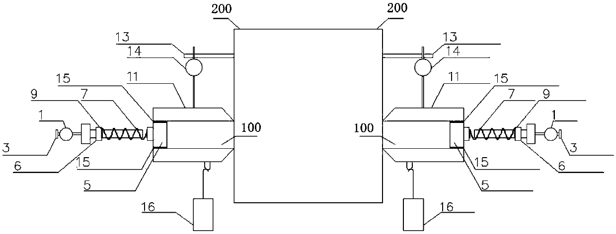 Method and symmetrical direct shear apparatus for in-situ testing of pile-soil interface shear strength