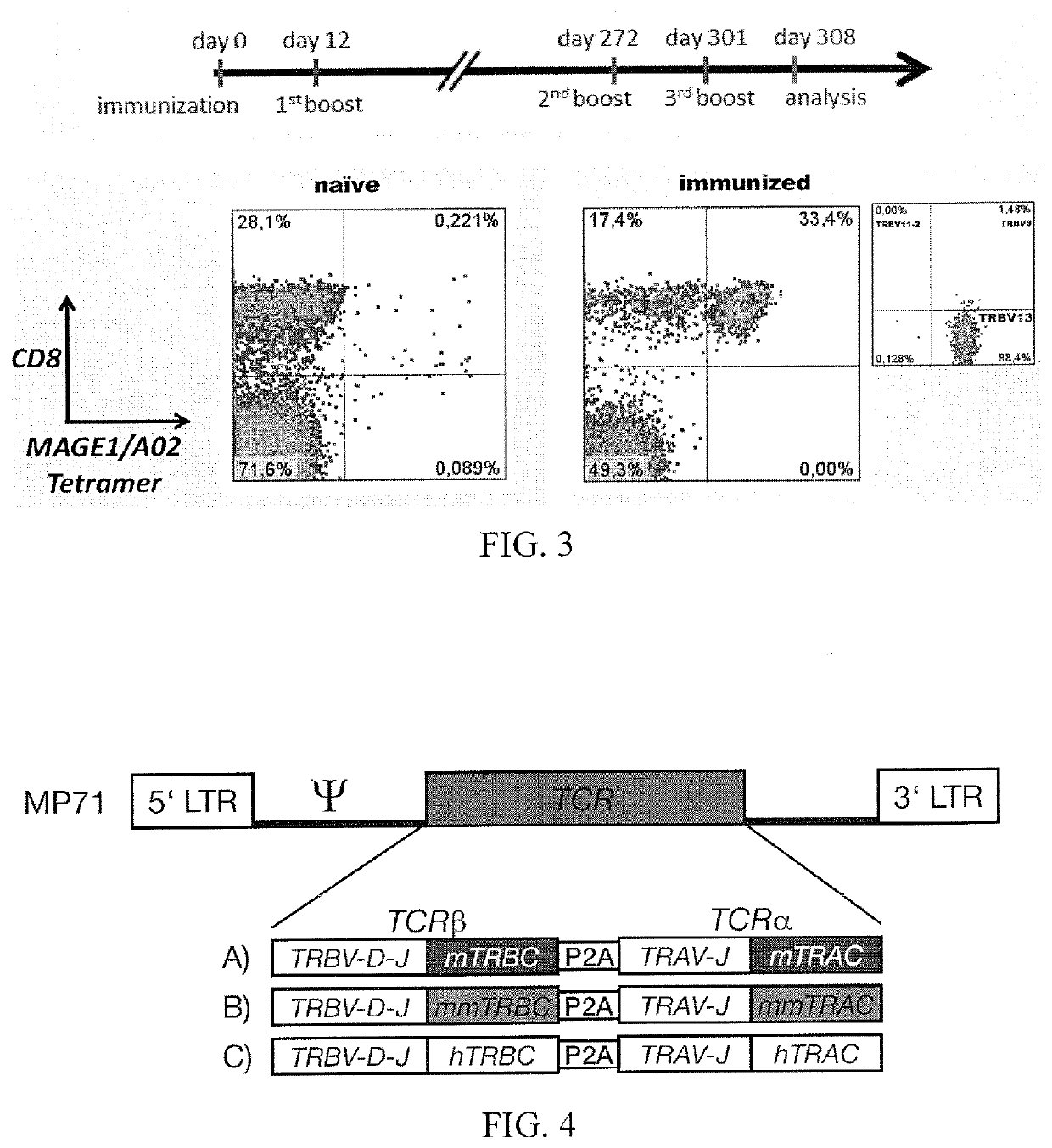 High avidity antigen recognizing constructs