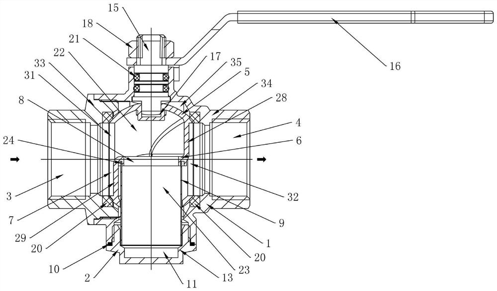 Filter ball valve