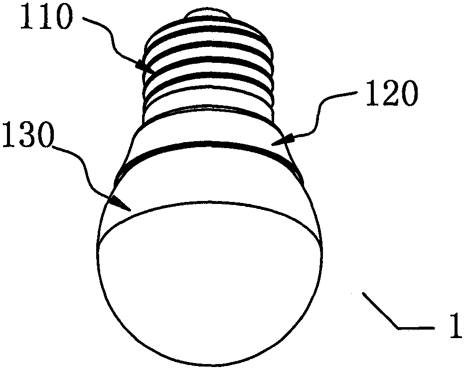 Light emitting diode (LED) lamp wick and lighting device with LED as light source