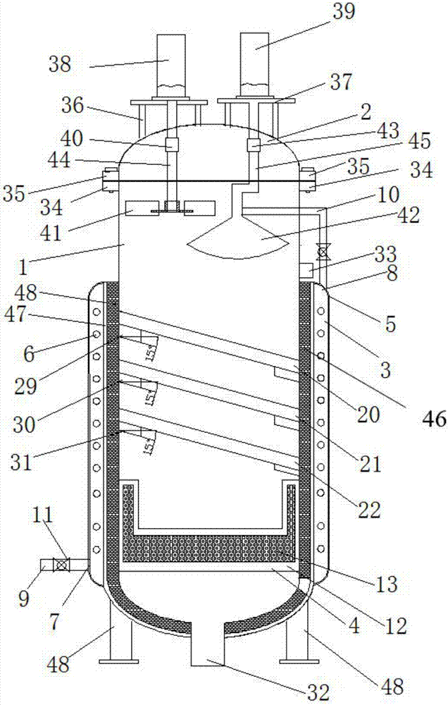 Vacuum tank used for vacuum oil purifier