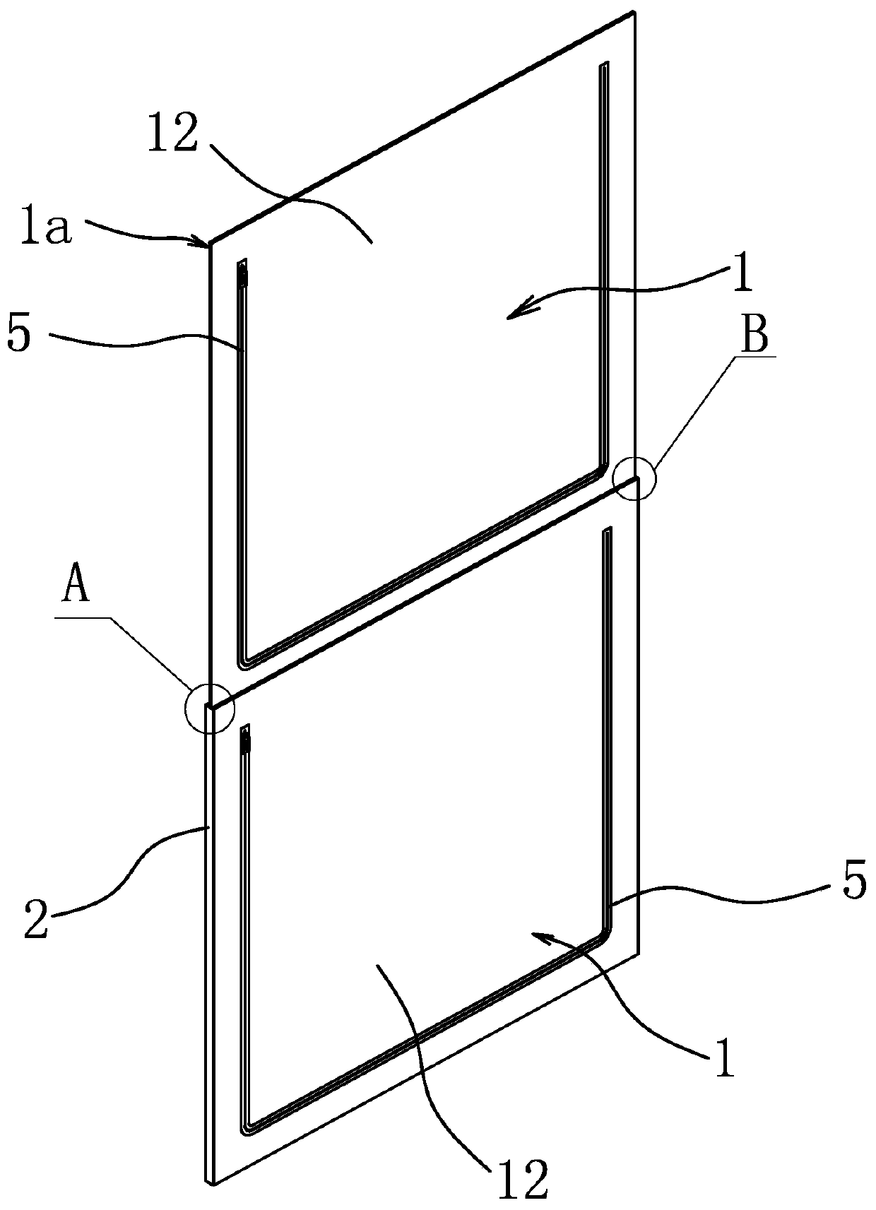 Box wall structure of logistics circulation box