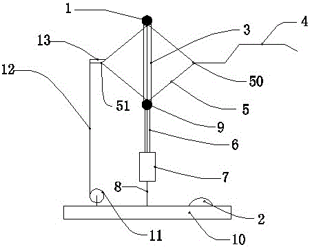 Lifting indoor led lighting device