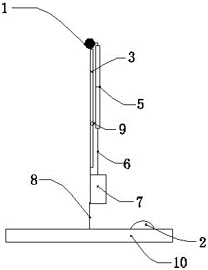 Lifting indoor led lighting device