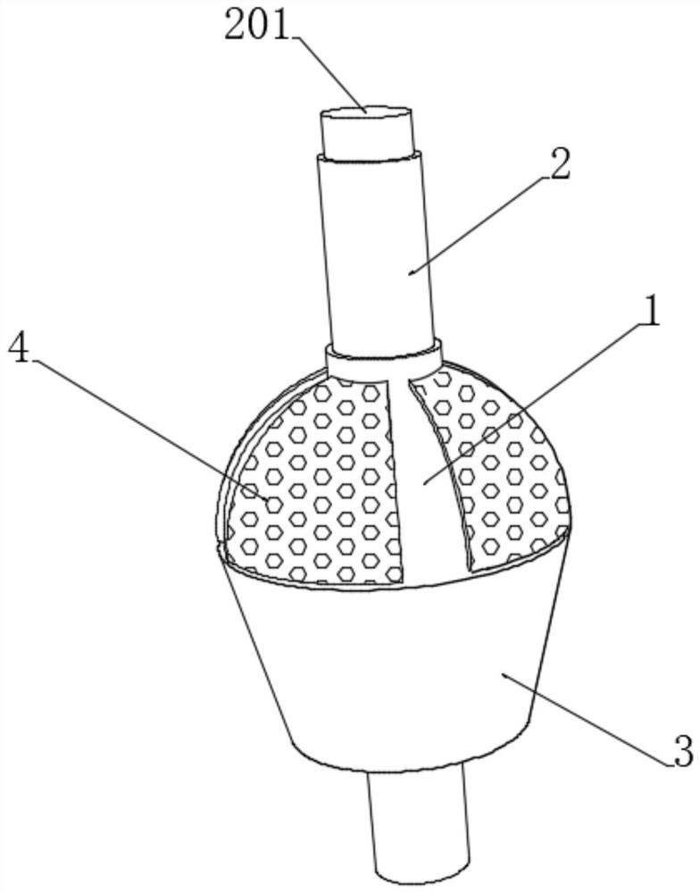 Garden soil unfreezing pre-embedded rod body