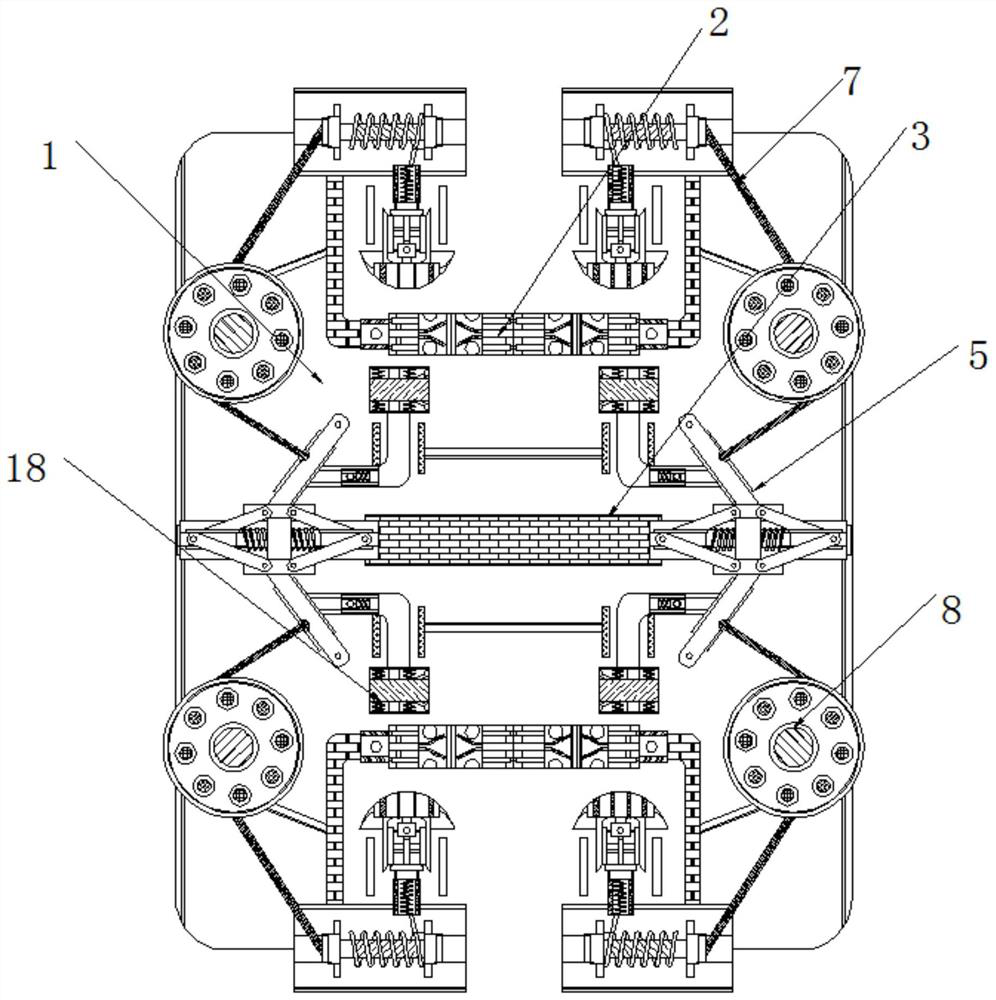 Energy-saving machining equipment capable of ensuring uniform stress of mobile phone mainboard