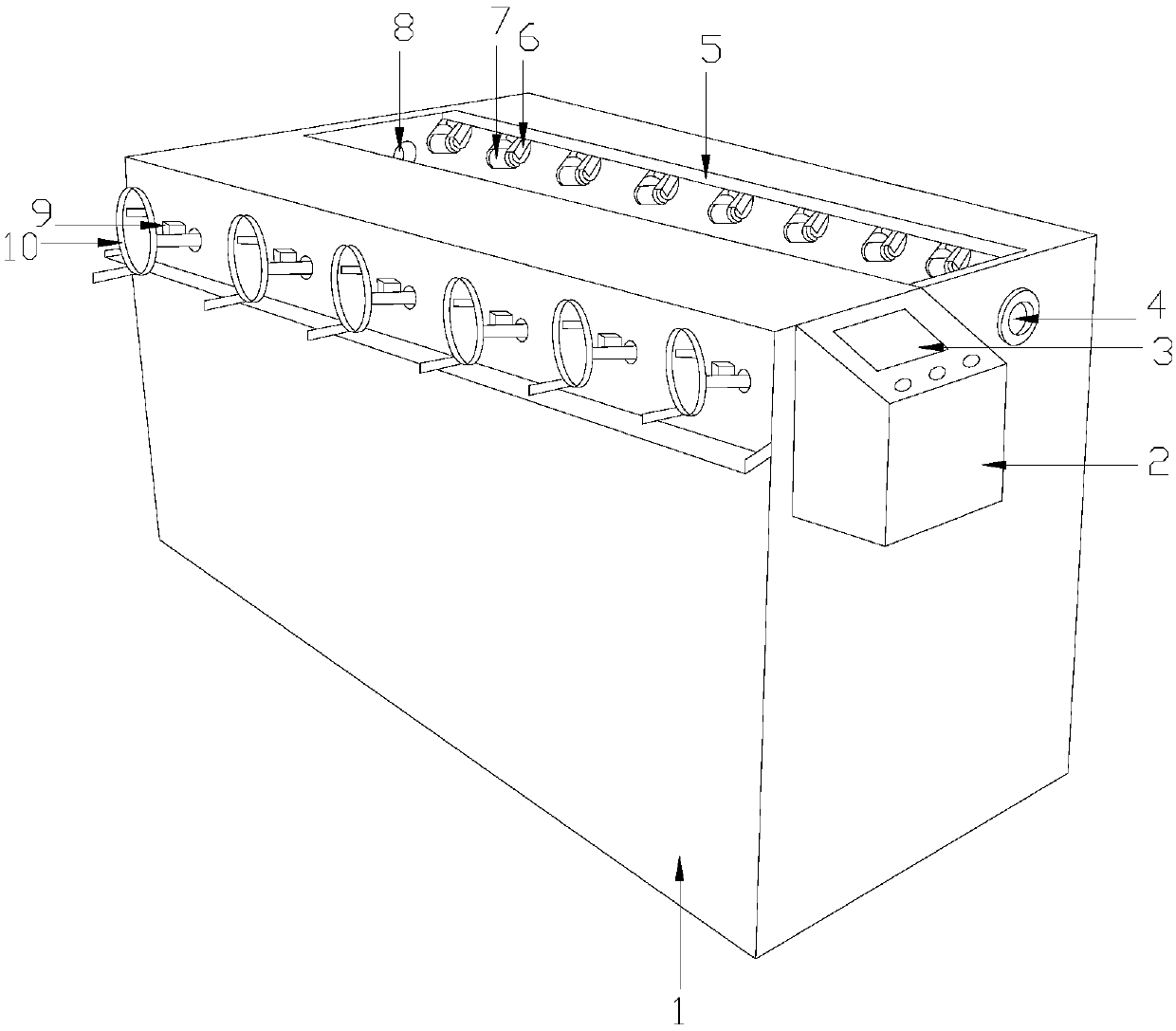 Novel aluminum profile straightening machine