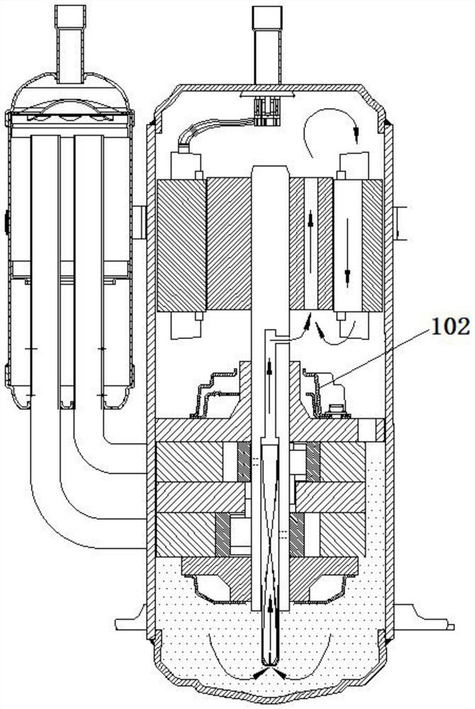 Silencer, compressor and air conditioner