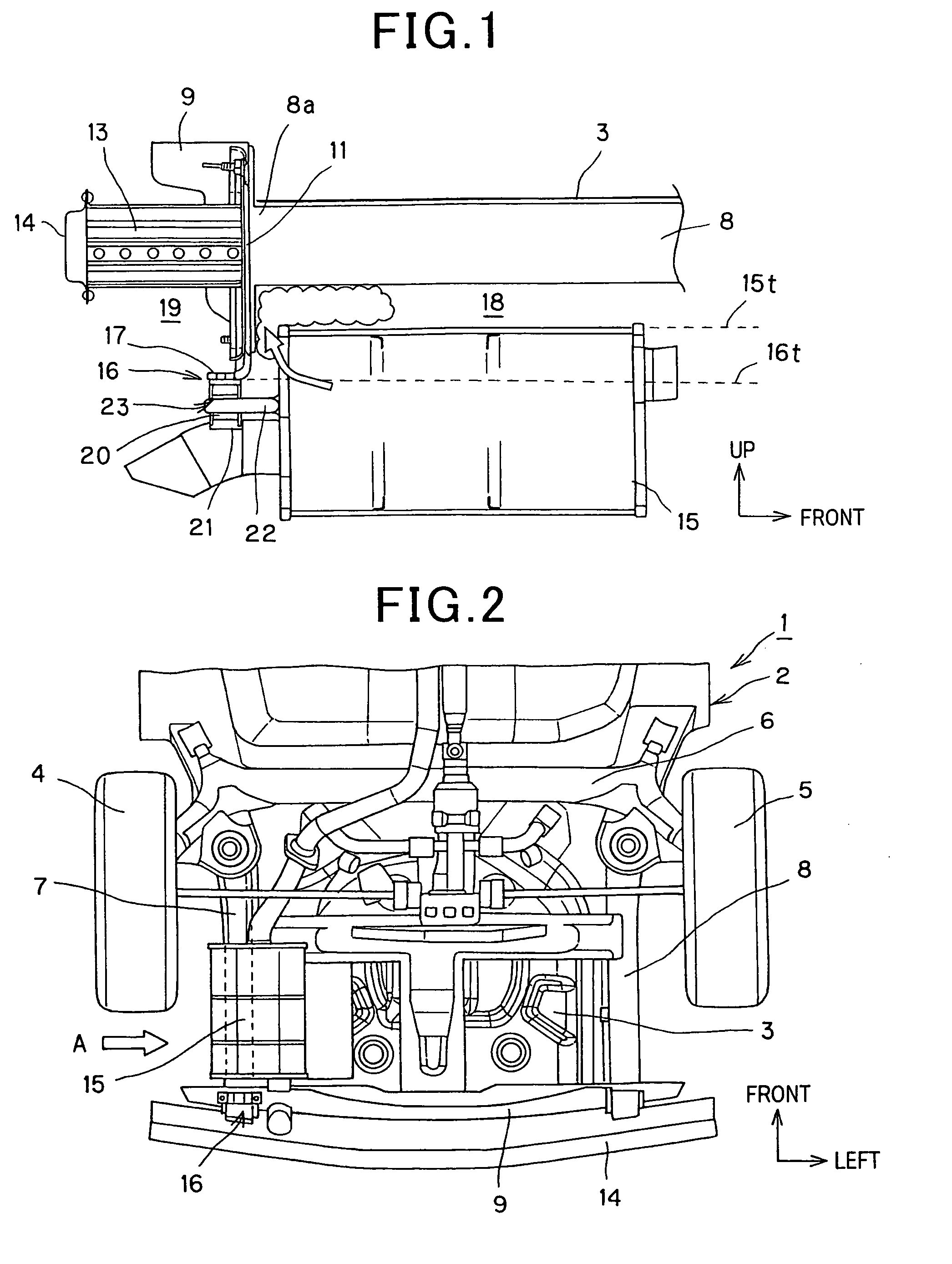 Support structure for exhaust pipe