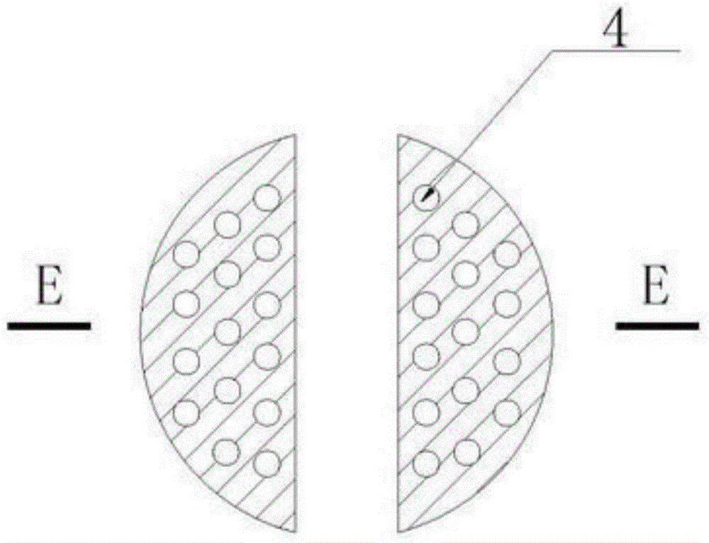 Semicircular dual self-seepage reverse filtration recharge well head device