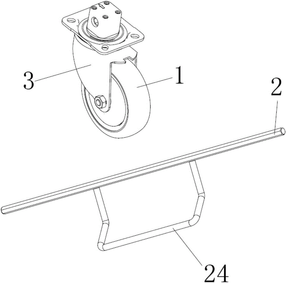 Universal wheel braking device and dual-wheel synchronous brake system using braking device