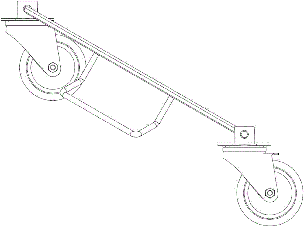 Universal wheel braking device and dual-wheel synchronous brake system using braking device