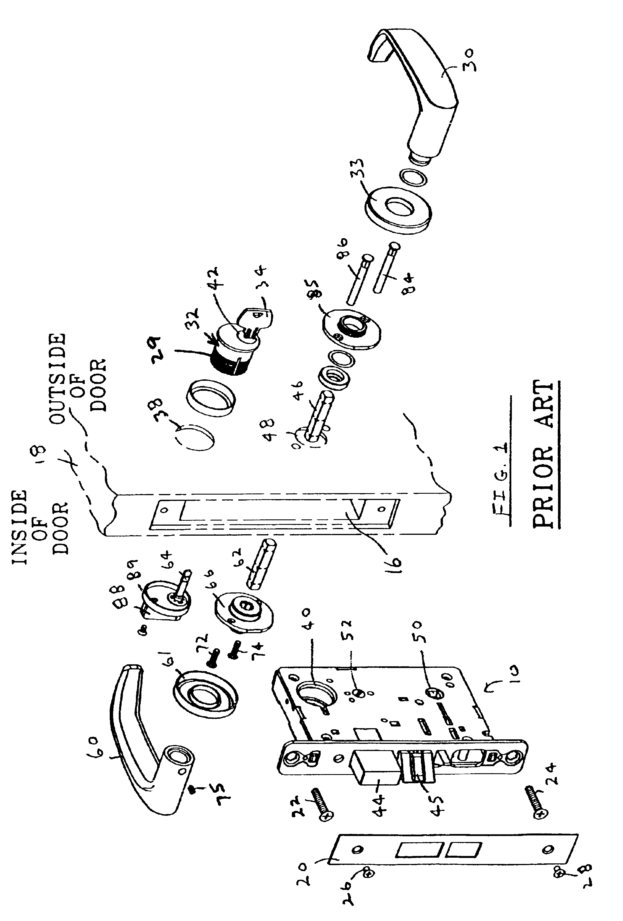 Mortise lock status indicator