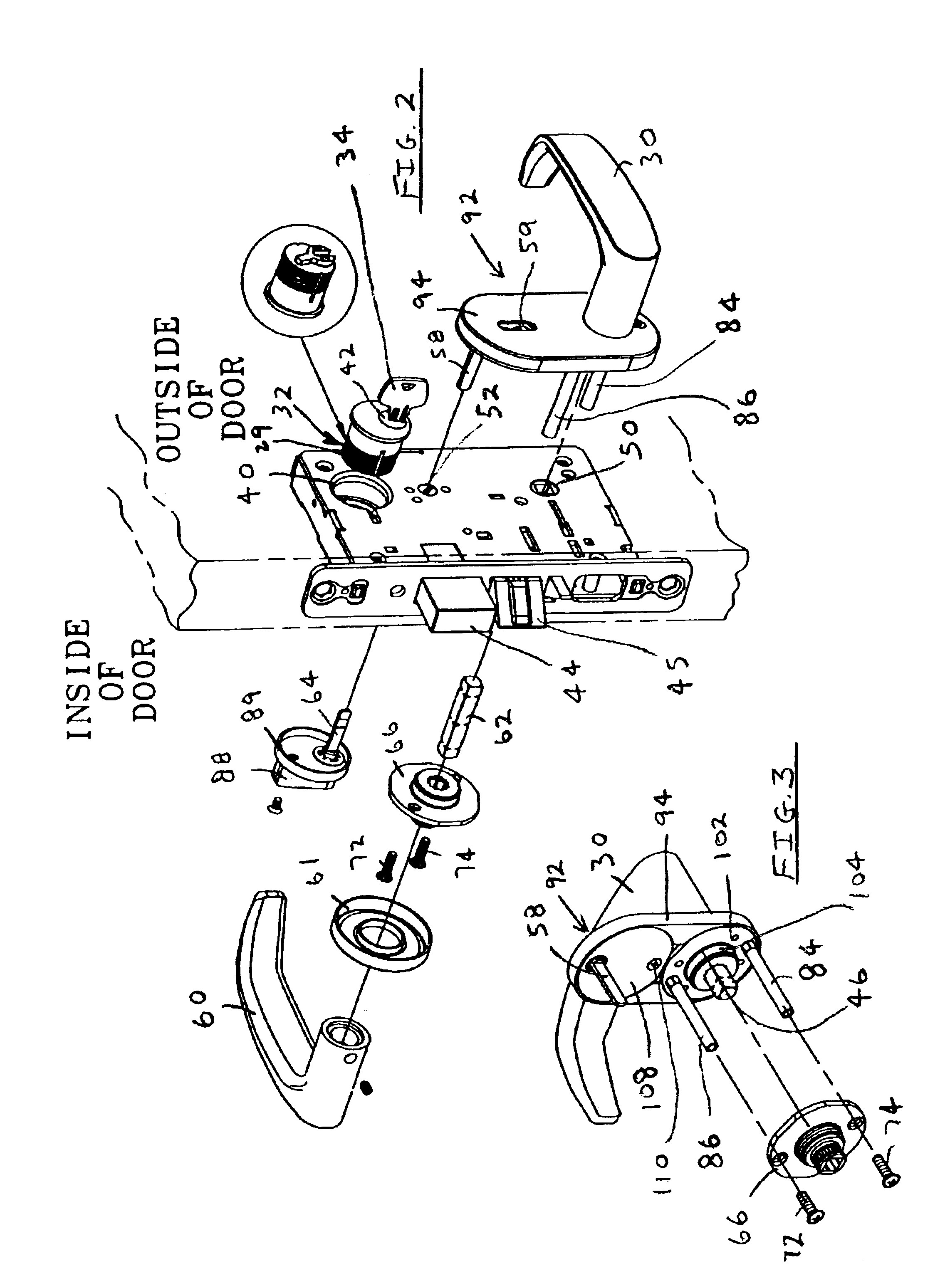 Mortise lock status indicator