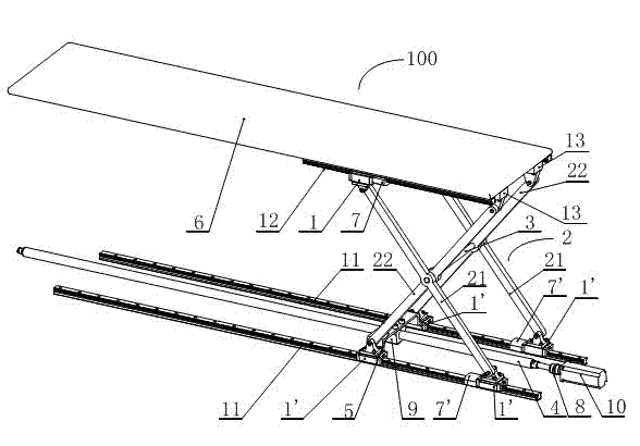 Scanning bed