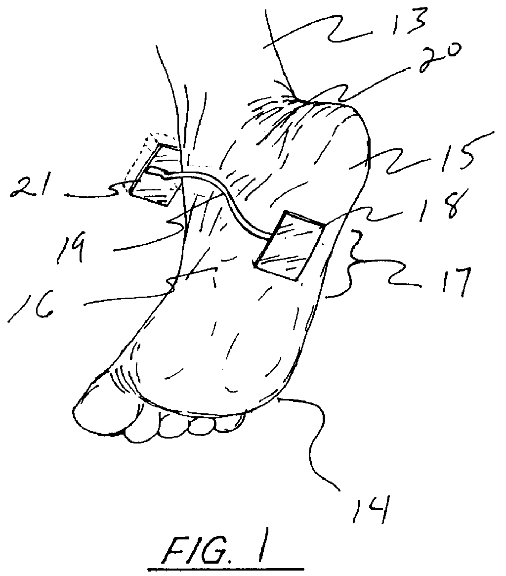 System for providing thermal application to external body areas of a patient