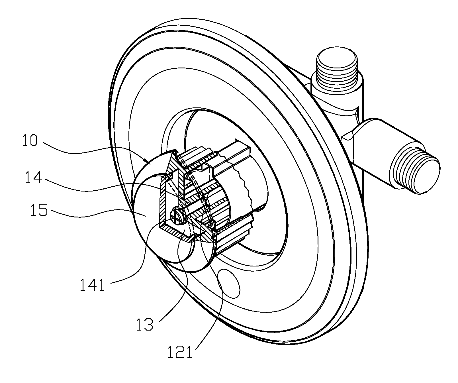 Wall-mounted faucet control components