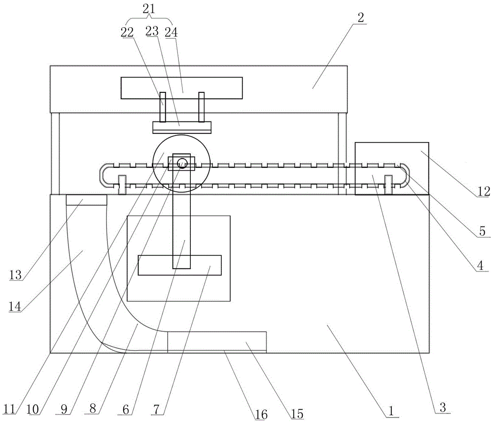 A metal pipe grinding and collecting device