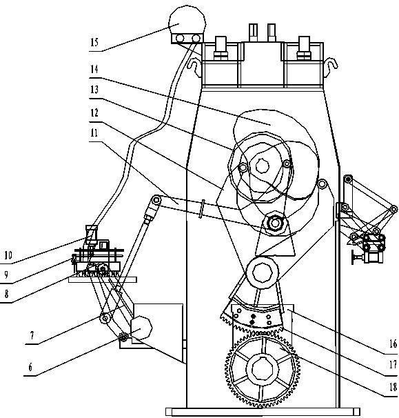 Full-automatic cam type double-die tile pressing machine