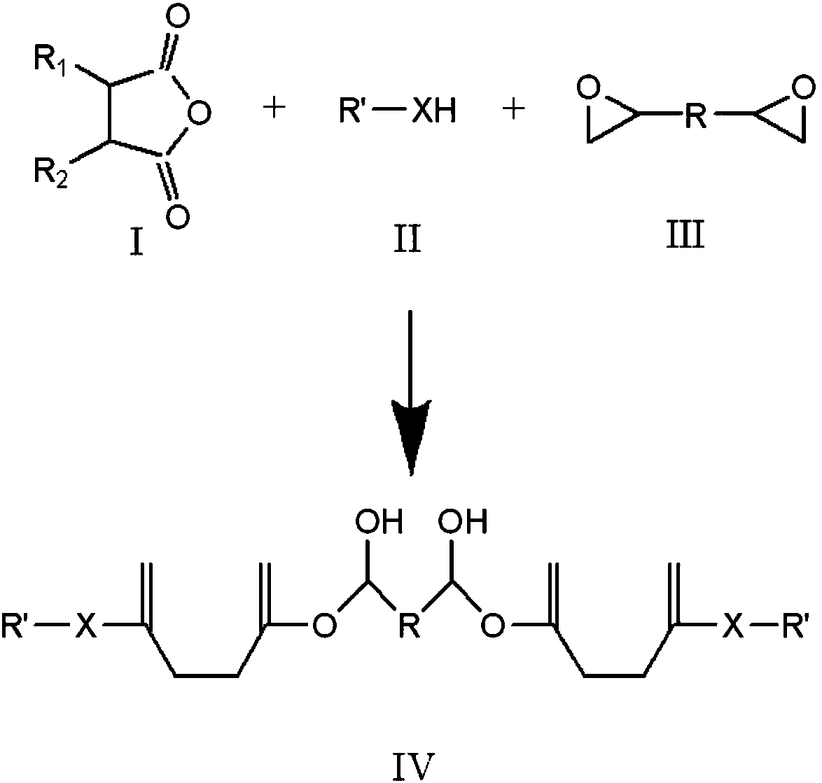 Bi-component solvent-free reactive polyurethane hot melt adhesive applied in electronics and household appliance industry and using method thereof