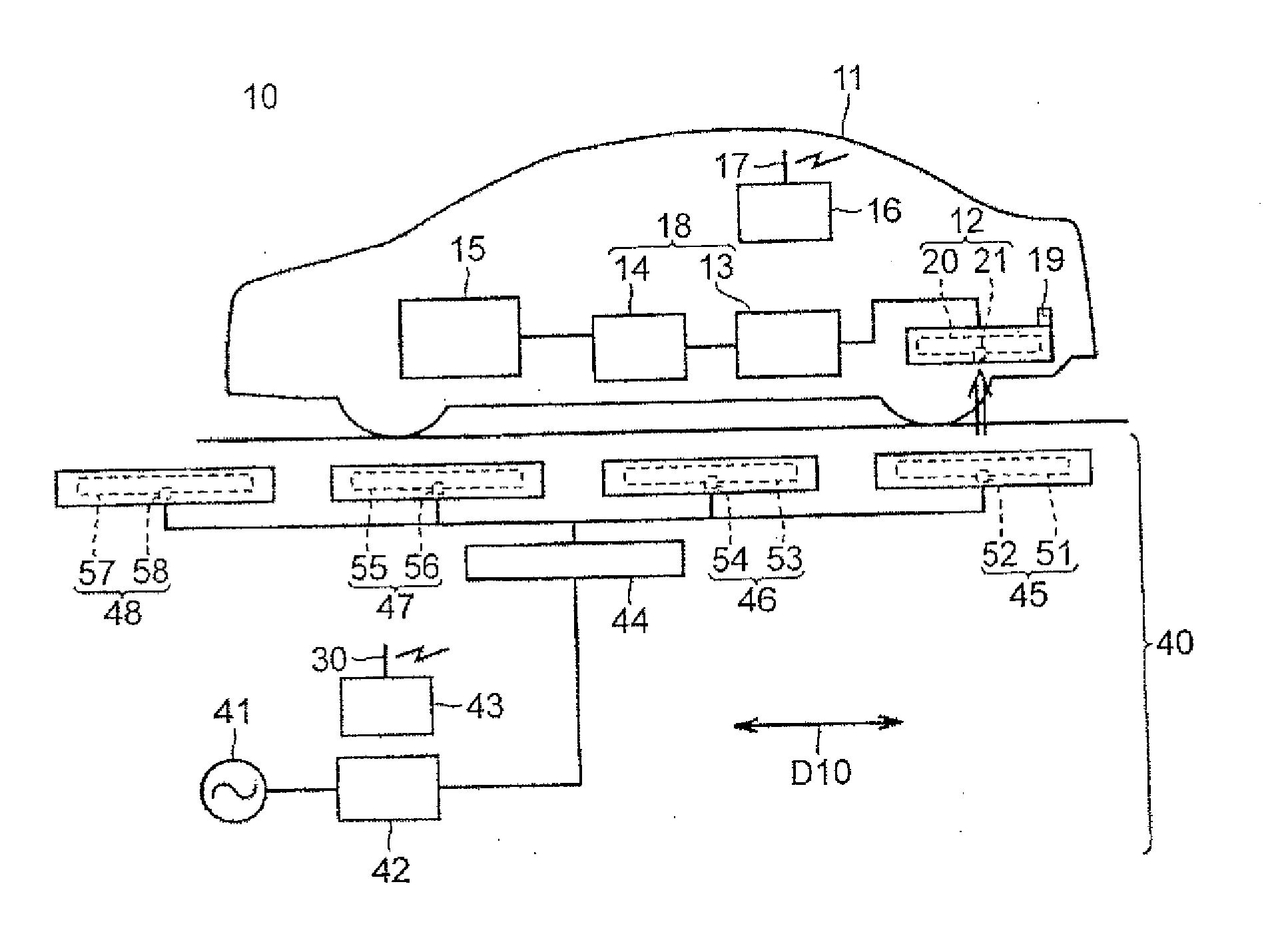 Power transmitting device and power transfer system