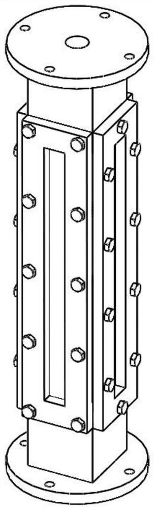 A two-way visual CHF research visualization experimental device in a narrow rectangular channel