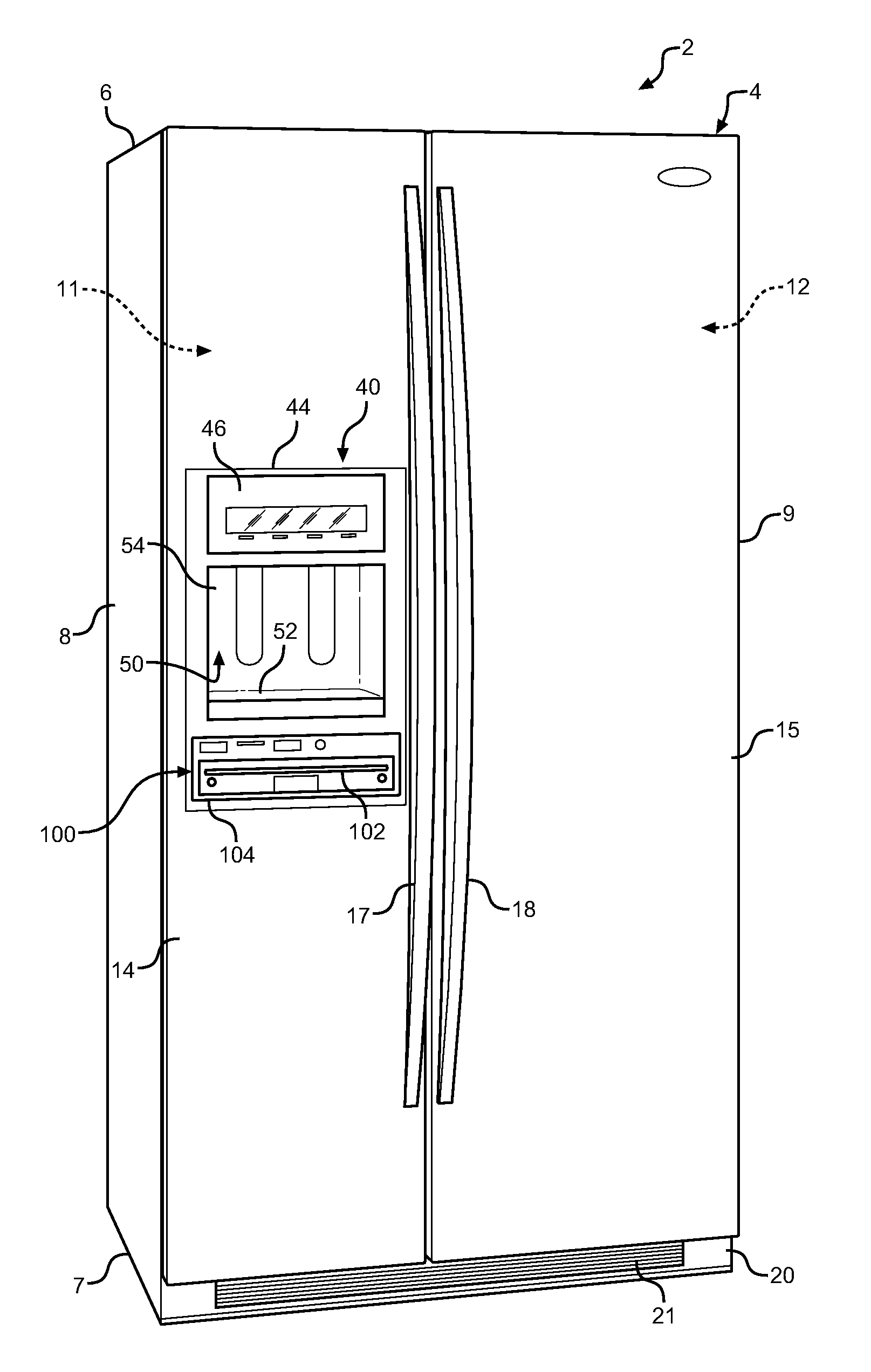 Refrigerator door vacuum preservation system