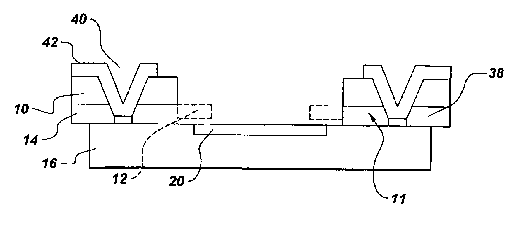 Interconnection structure with etch stop