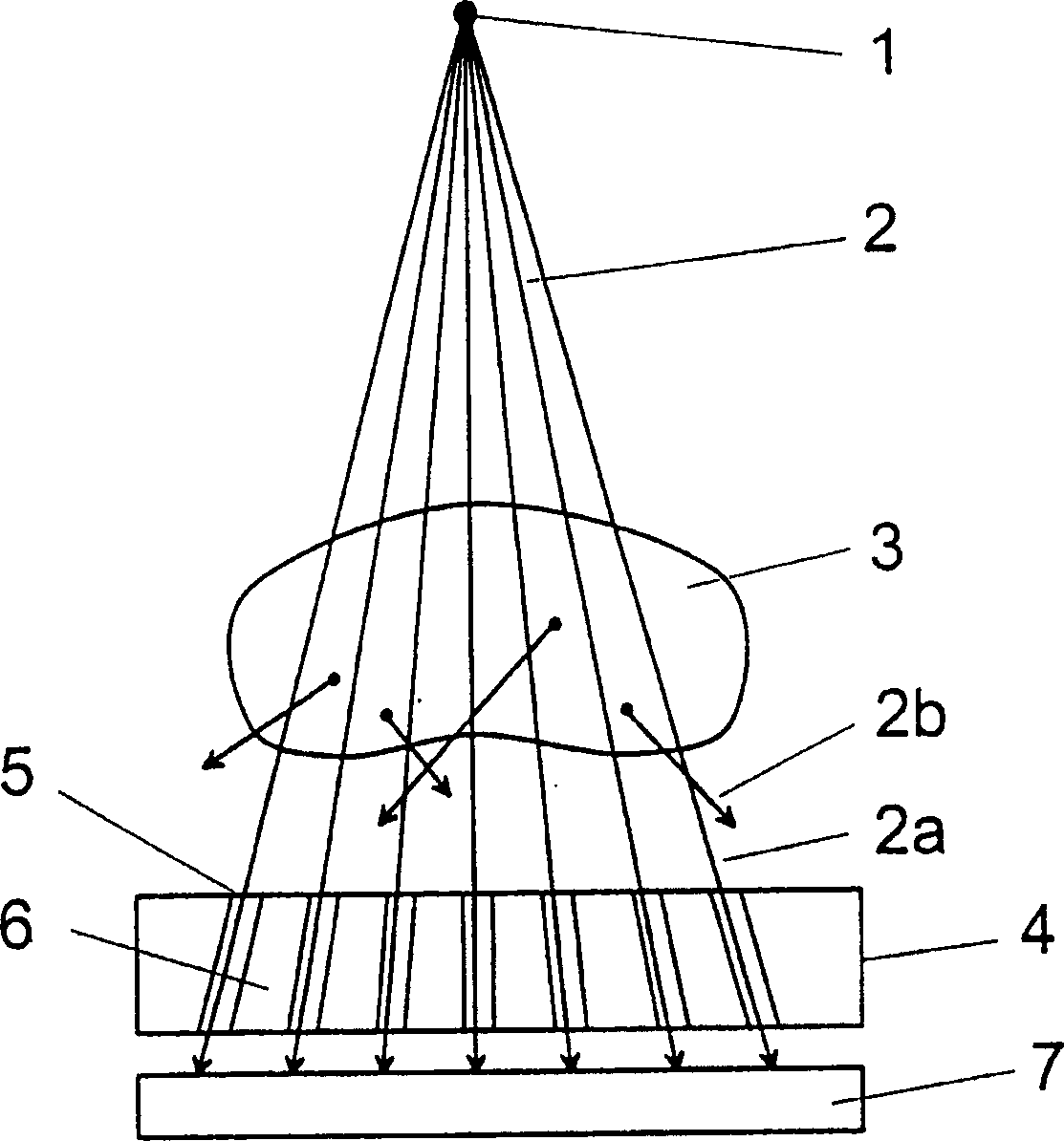 Method for mounting scattered raster on X-ray detector