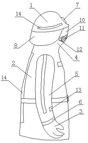 Multi-functional rescue and hedge body protective suit