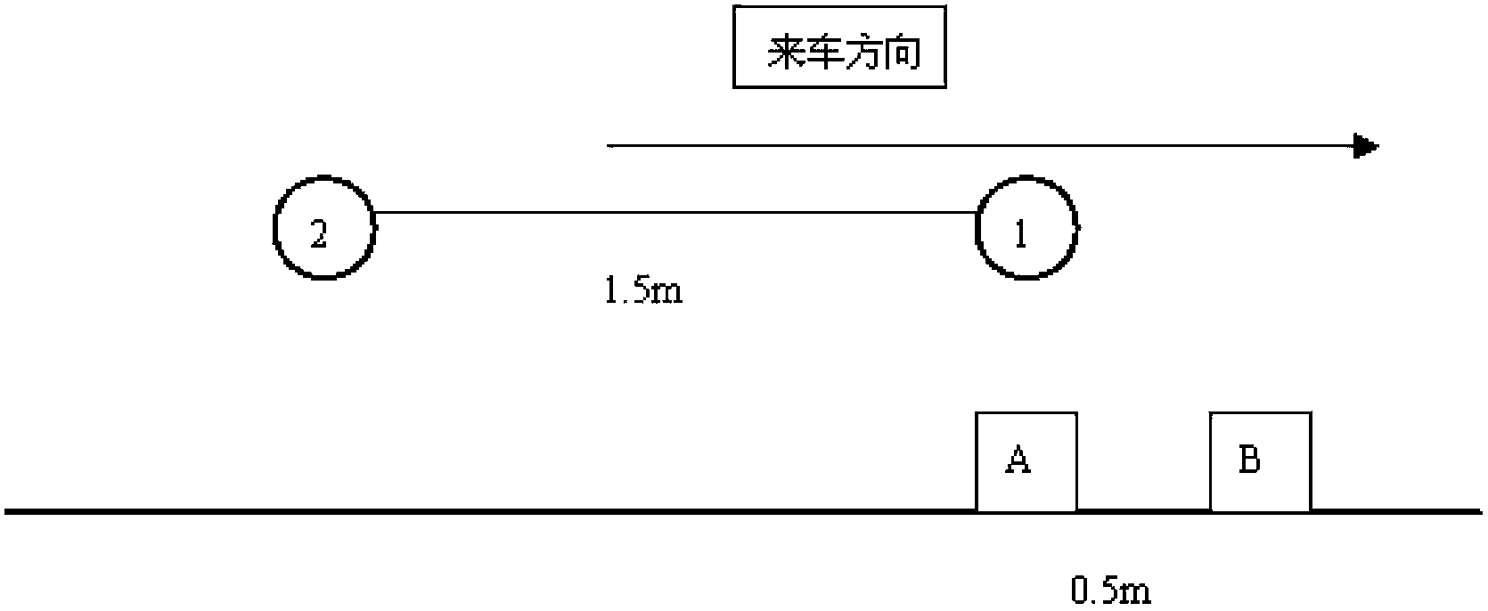 Train velocity measuring system and velocity measuring method through track proximity switches