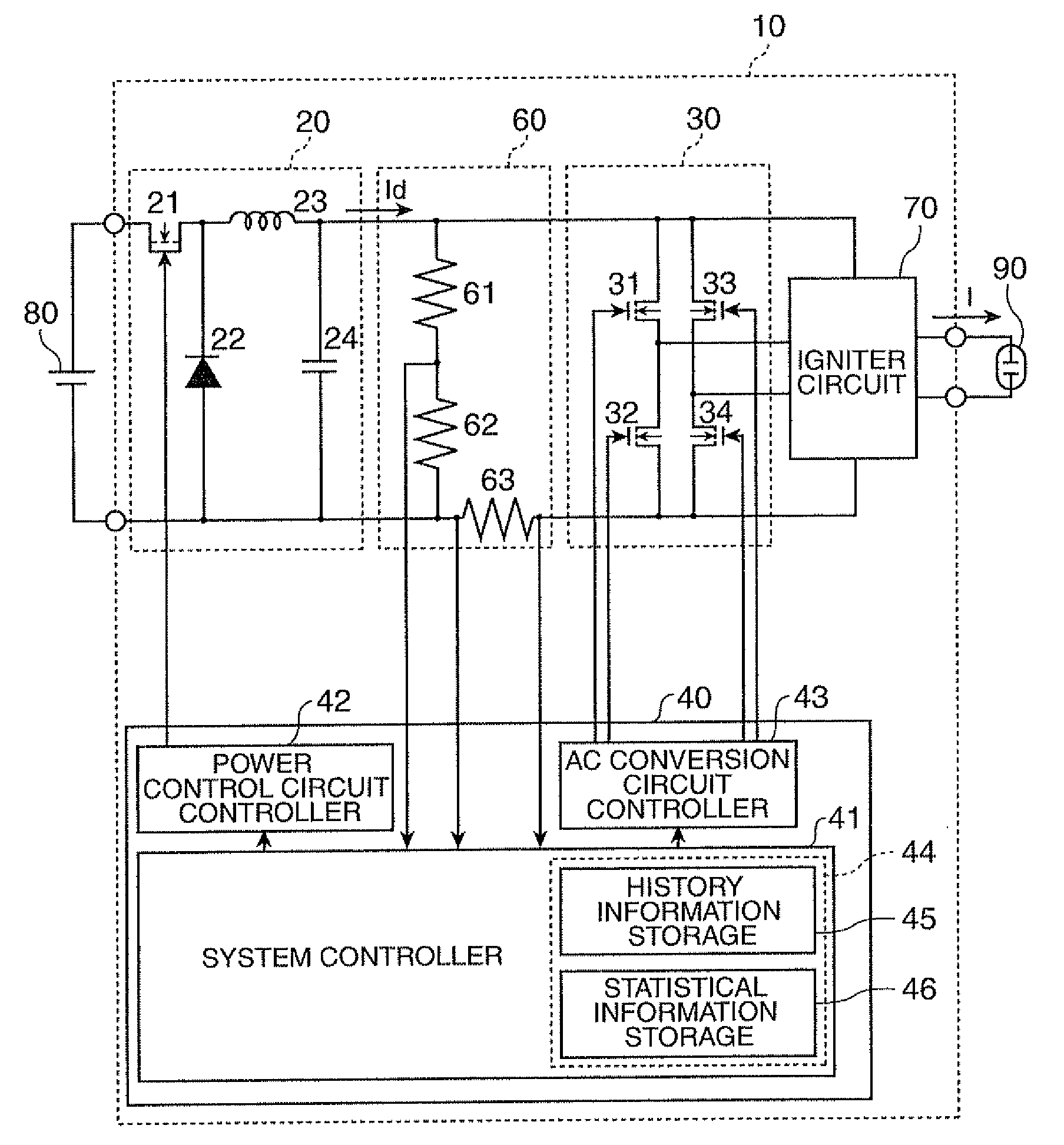 Discharge lamp lighting device, control method thereof, and projector