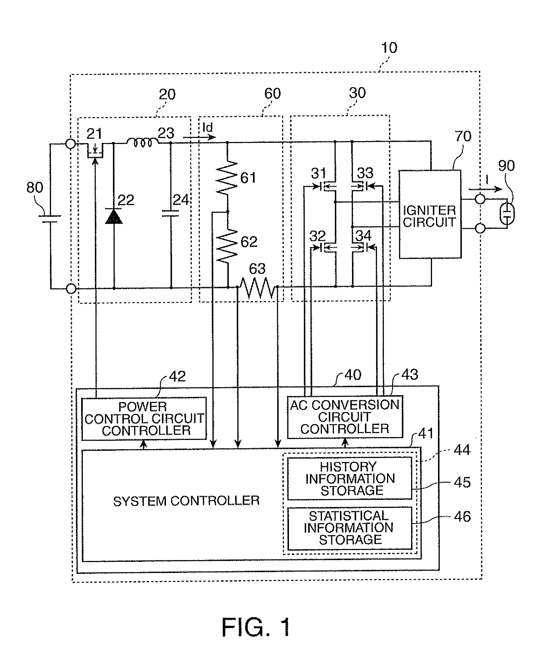 Discharge lamp lighting device, control method thereof, and projector