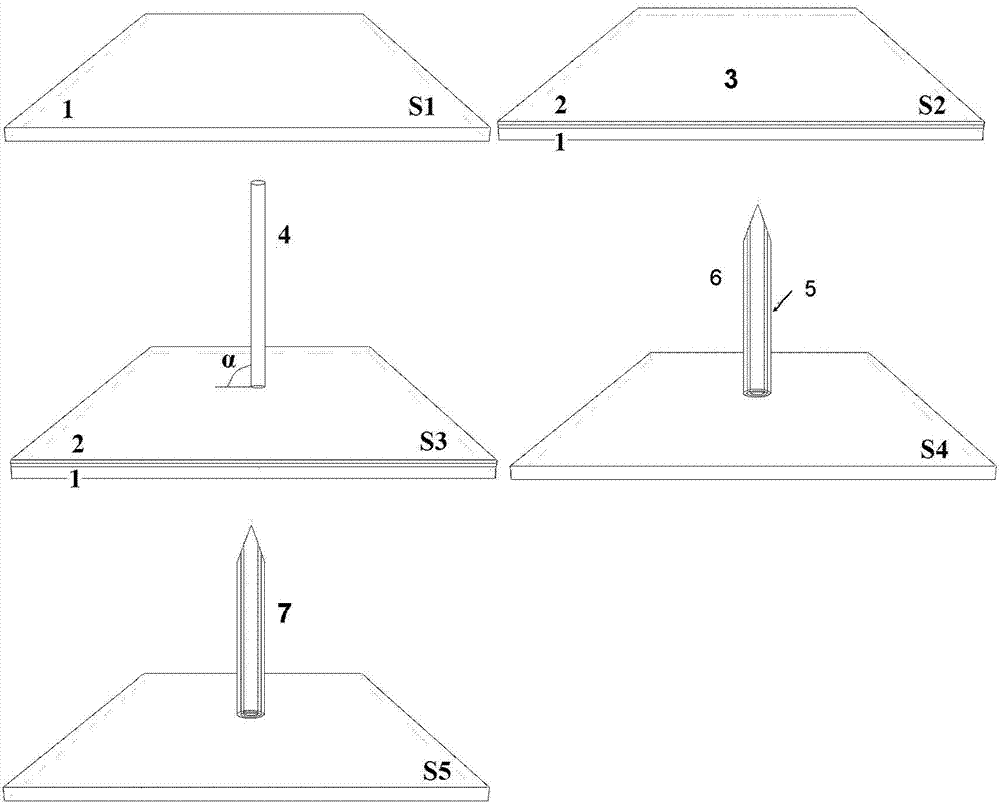 Method for preparing self-supporting multilayer micro nano structure