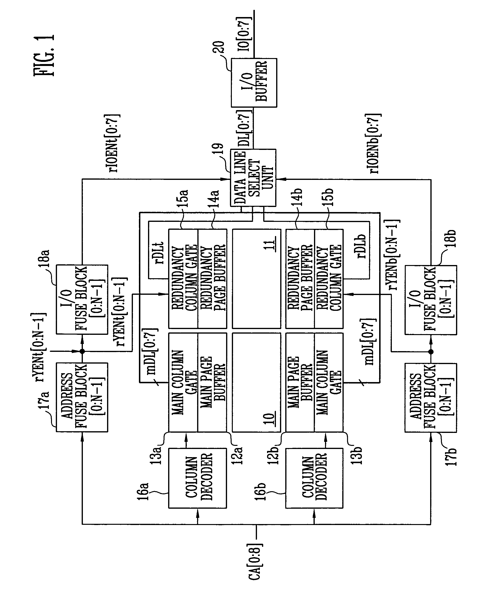 Multi-input/output repair method of NAND flash memory device and NAND flash memory device thereof