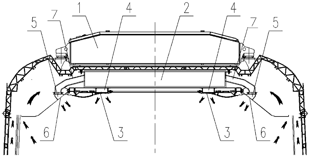 Metro vehicle compound air supply system