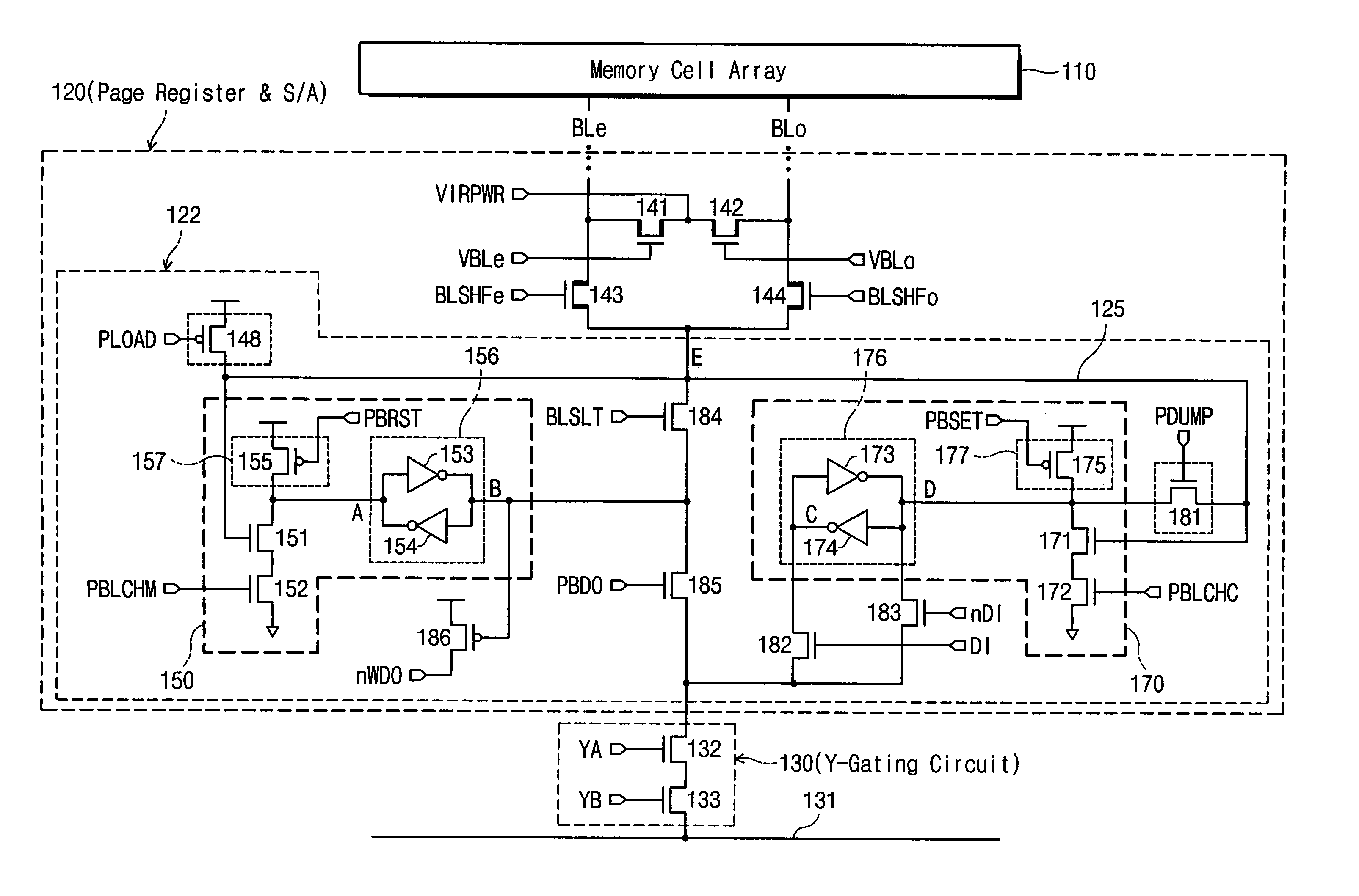 Memory devices with page buffer having dual registers and method of using the same