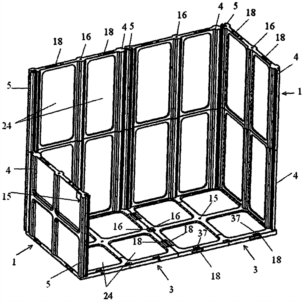 Goods recycle case capable of being assembled and restored and internally provided with air bag system