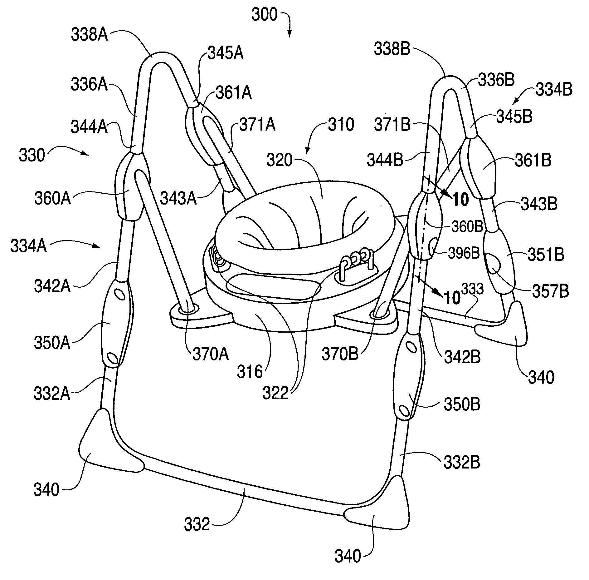 Free-standing jumping device