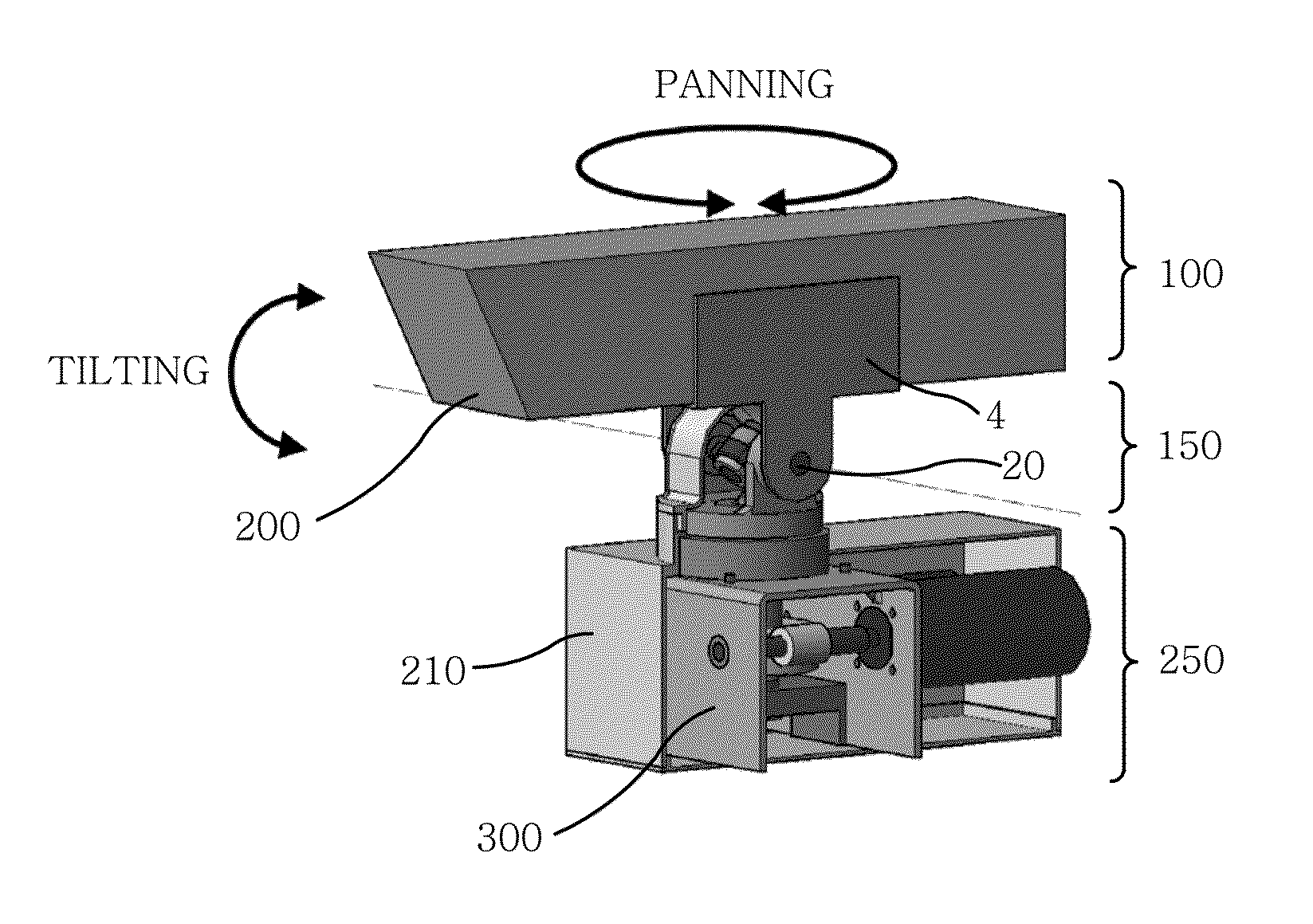 Pan-tilt apparatus