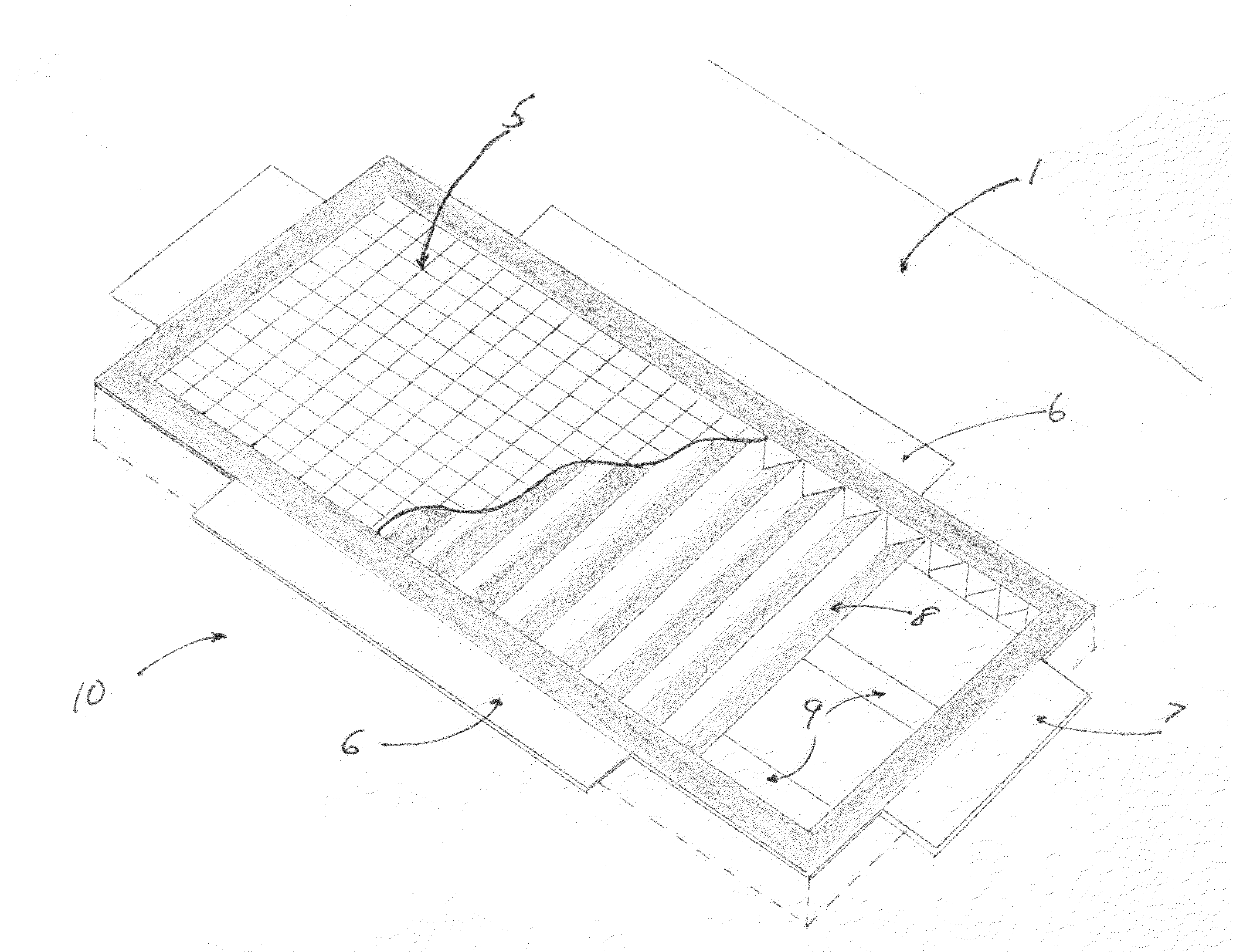 Debris trap and filter cover for vent opening