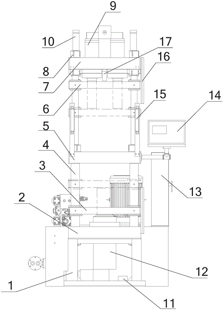 A numerically controlled double-action stretching machine and stretching method