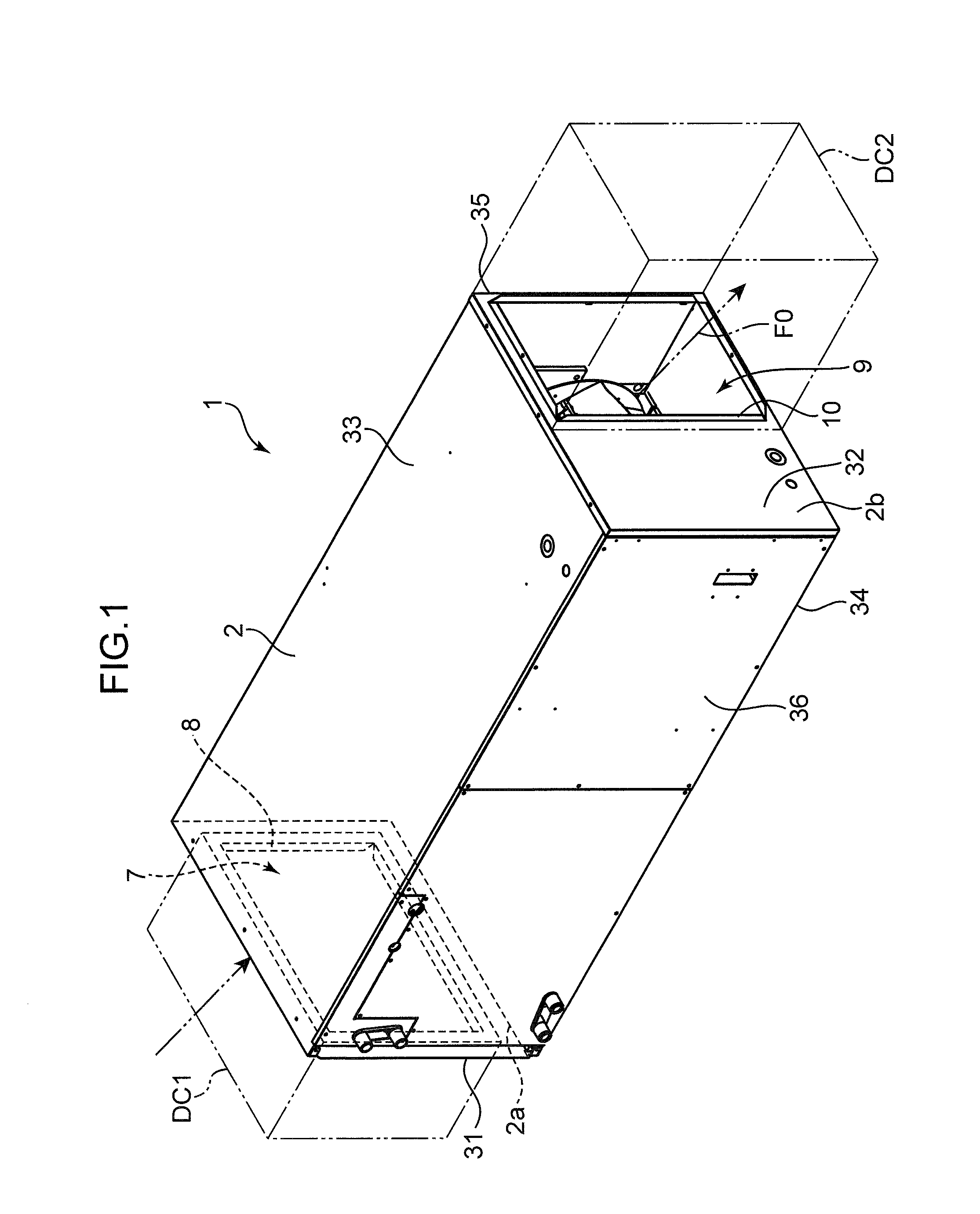 Duct-type indoor unit of air conditioner