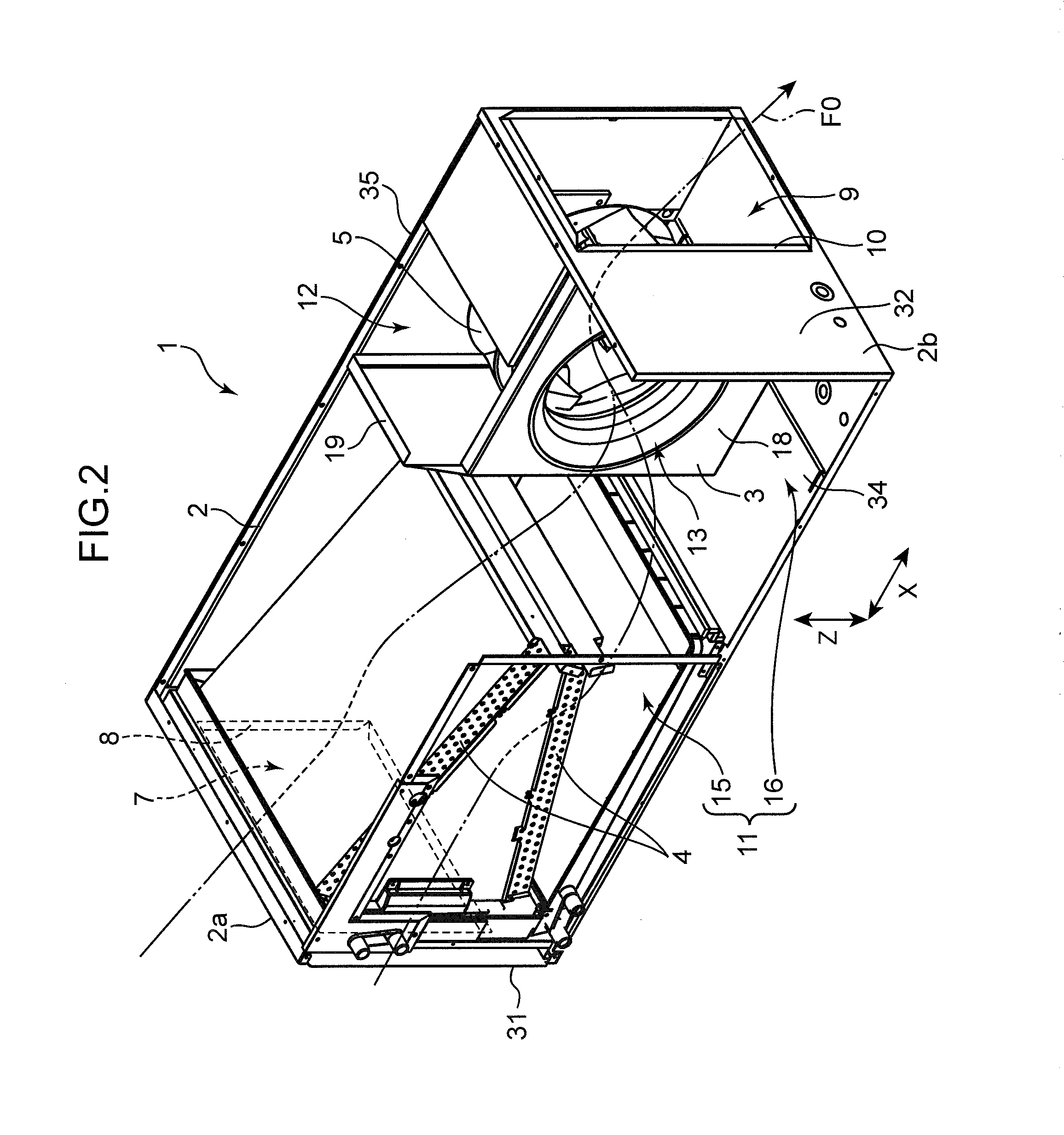 Duct-type indoor unit of air conditioner